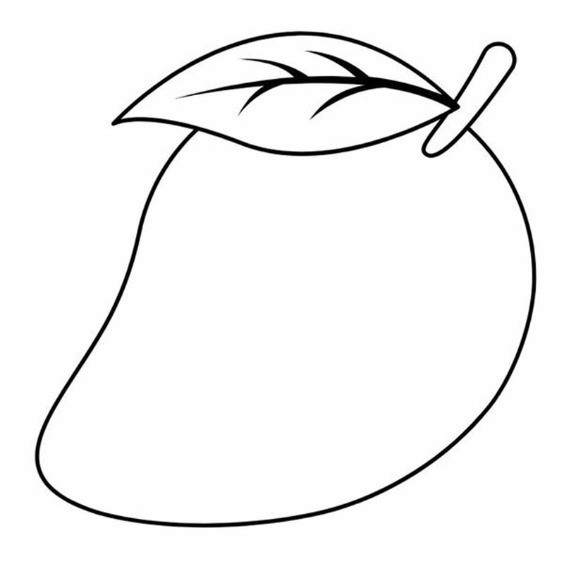 tranh tô màu quả xoài 22