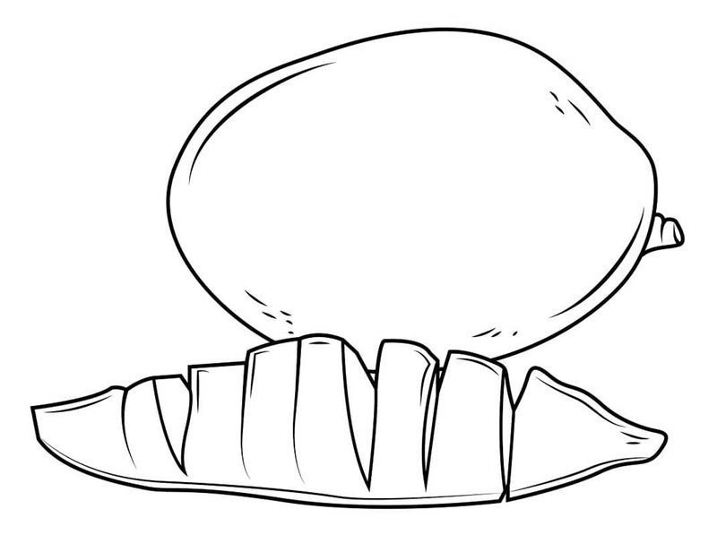 tranh tô màu quả xoài 30