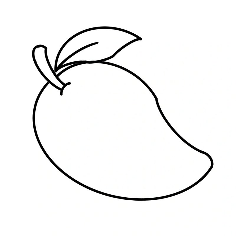 tranh tô màu quả xoài 36