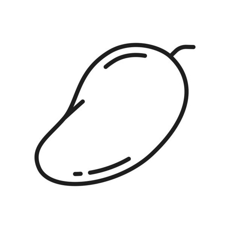 tranh tô màu quả xoài 7