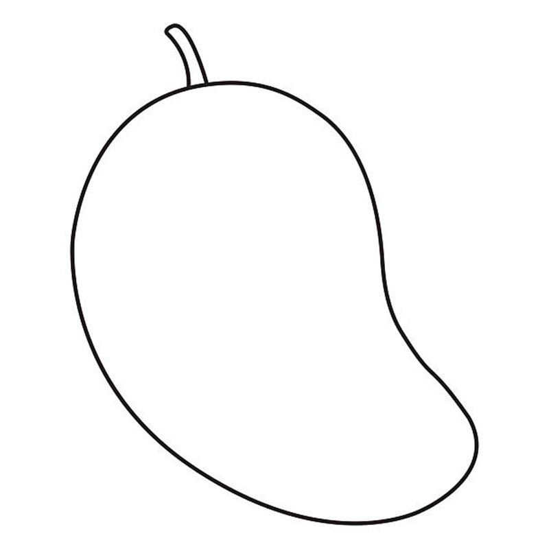 tranh tô màu quả xoài 9