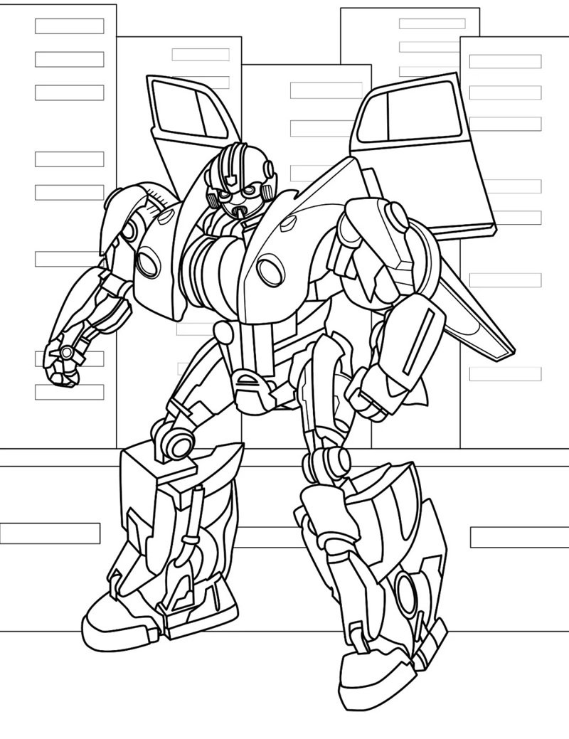 tranh tô màu robot gundam 1