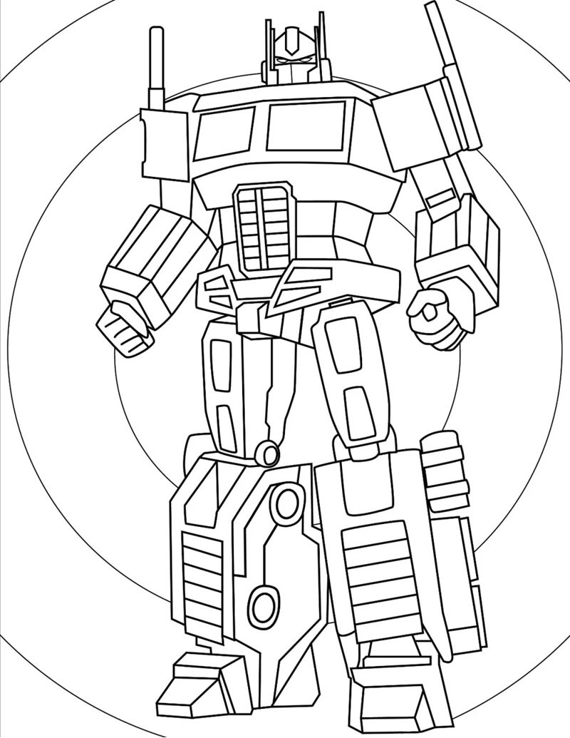 tranh tô màu robot gundam 12