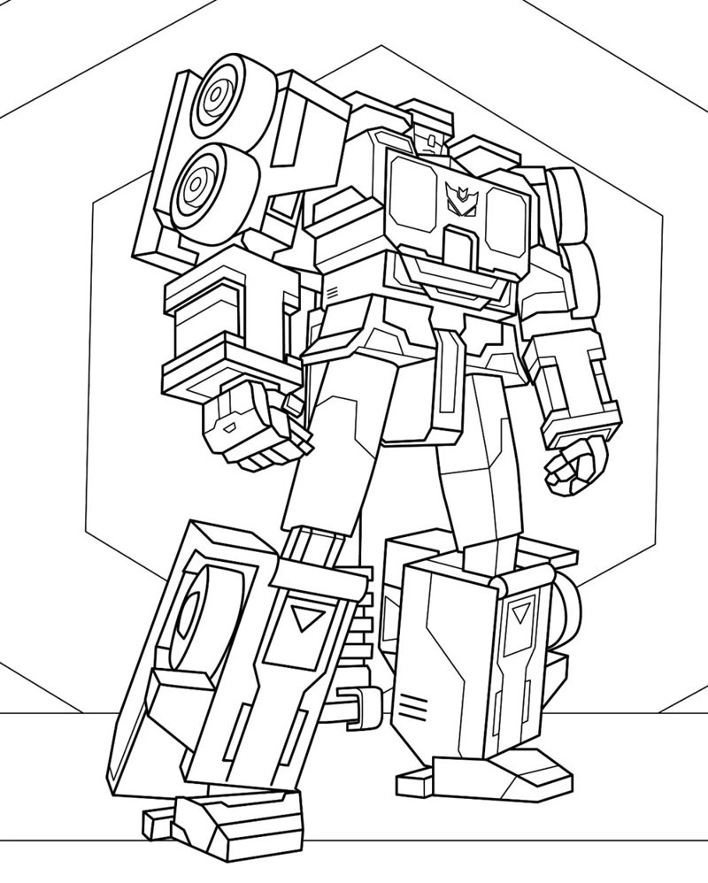 tranh tô màu robot gundam 15