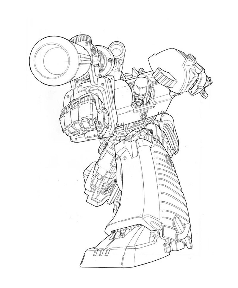 tranh tô màu robot gundam 20