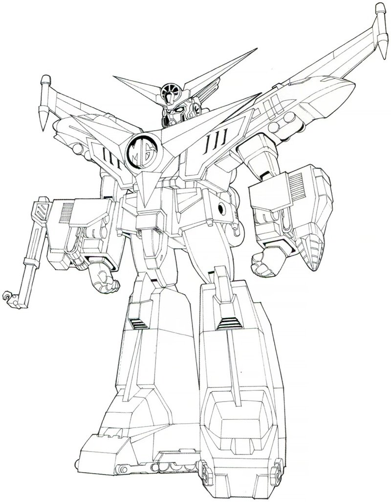 tranh tô màu robot gundam 22