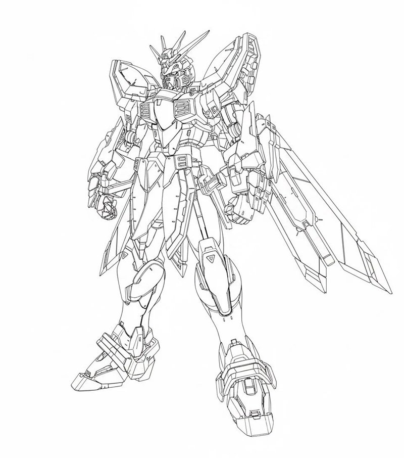 tranh tô màu robot gundam 31