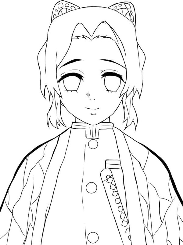 tranh tô màu shinobu 13