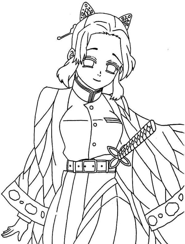 tranh tô màu shinobu 16