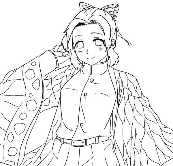 tranh tô màu shinobu 17