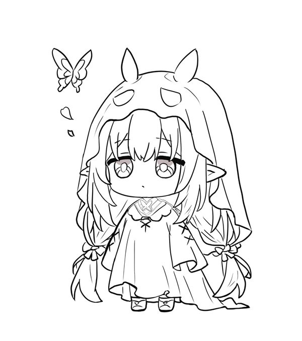 tranh tô màu shinobu 26