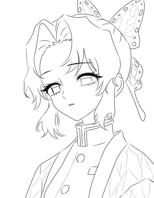 tranh tô màu shinobu 29