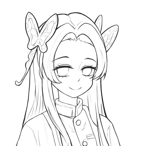 tranh tô màu shinobu 31