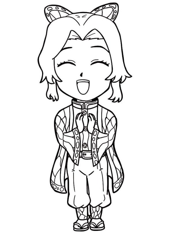 tranh tô màu shinobu 8