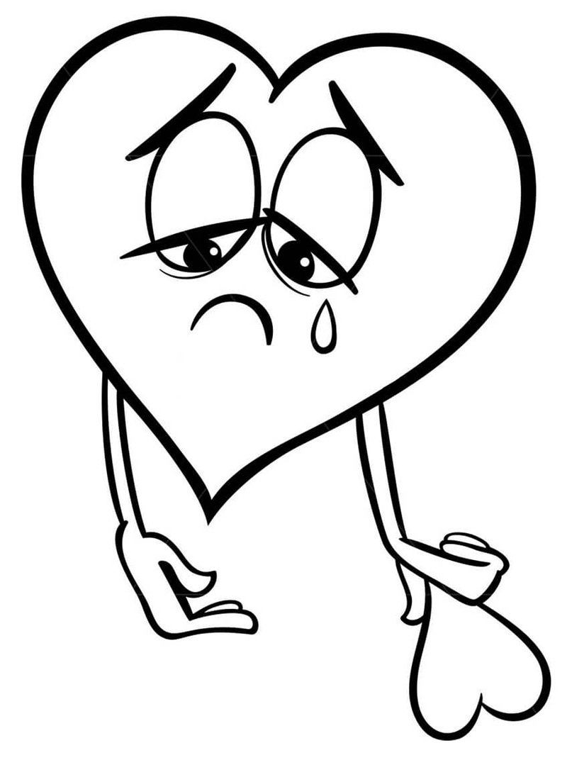 tranh tô màu trái tim 13