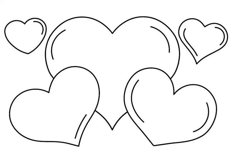 tranh tô màu trái tim 14