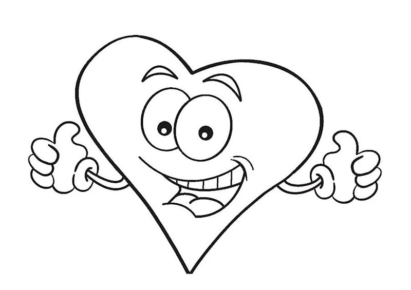 tranh tô màu trái tim 21