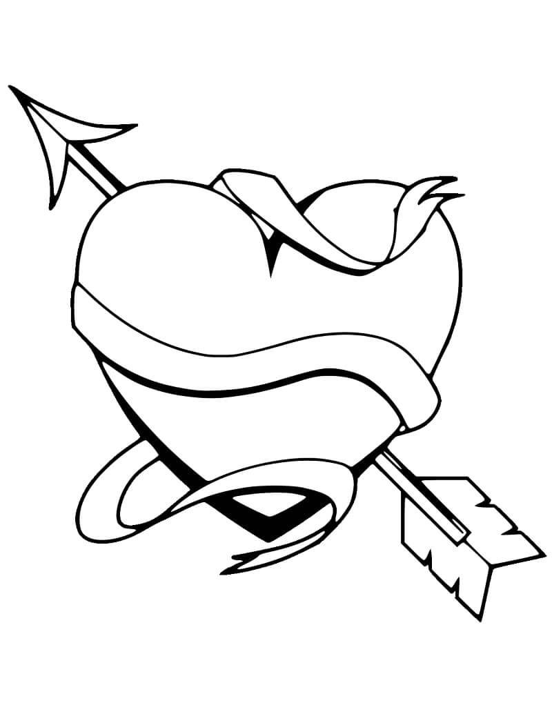 tranh tô màu trái tim 22