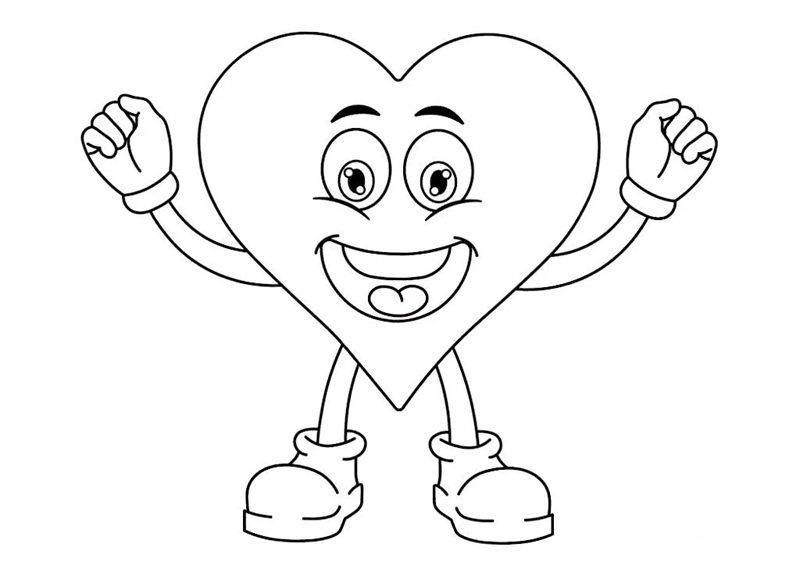 tranh tô màu trái tim 25