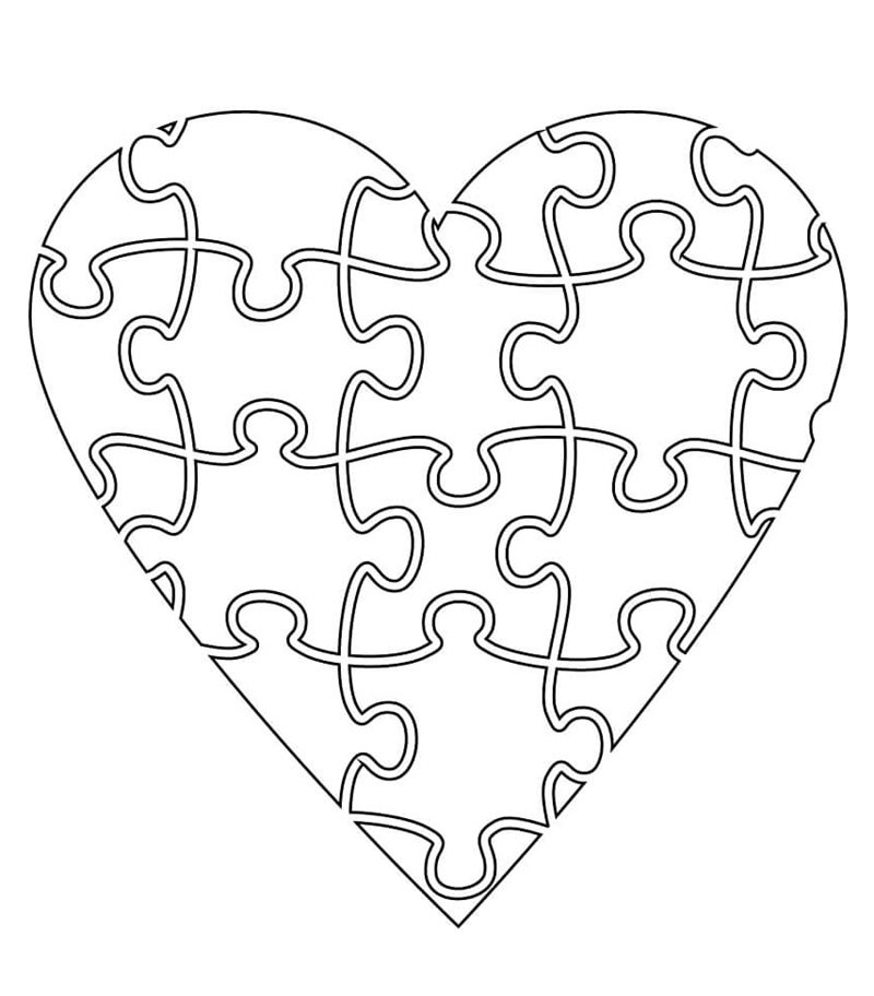 tranh tô màu trái tim 29