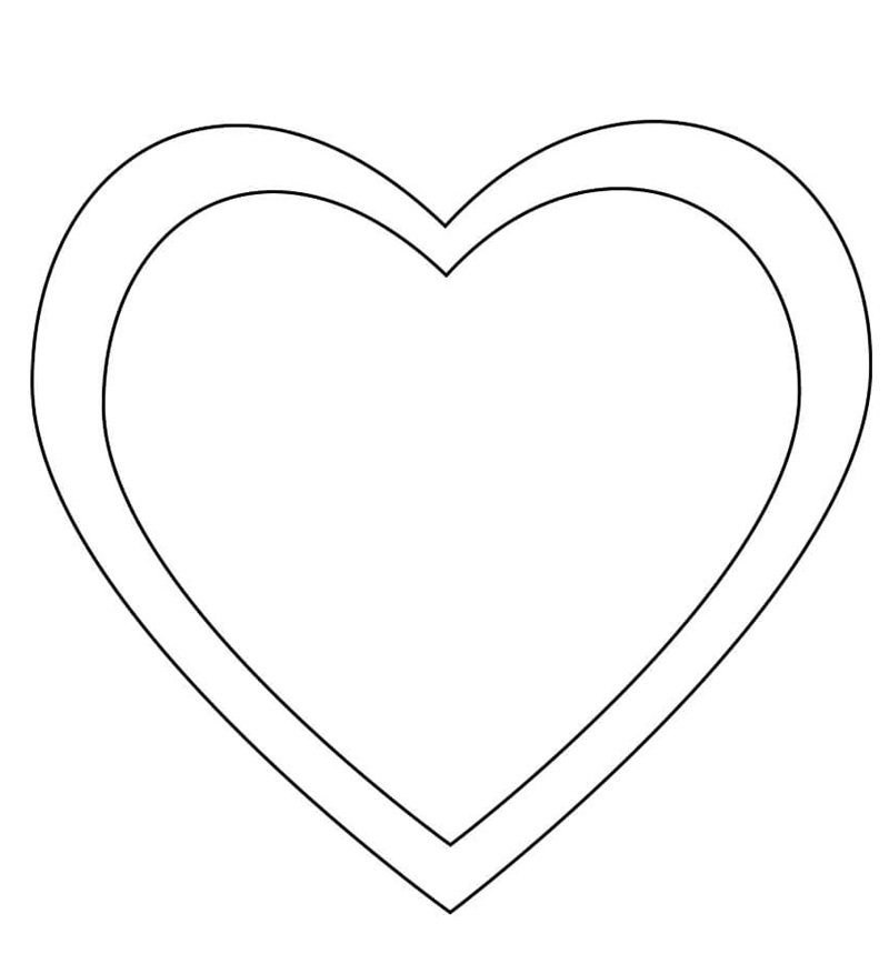 tranh tô màu trái tim 3