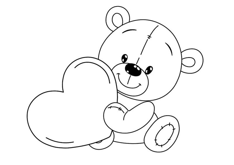 tranh tô màu trái tim 38