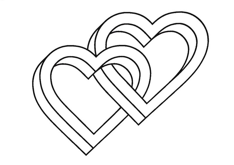 tranh tô màu trái tim 5