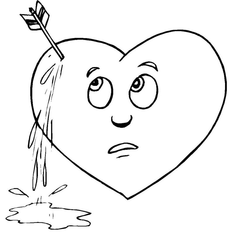 tranh tô màu trái tim 7