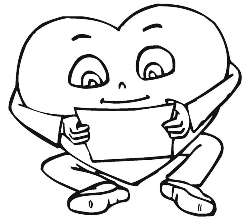 tranh tô màu trái tim 8