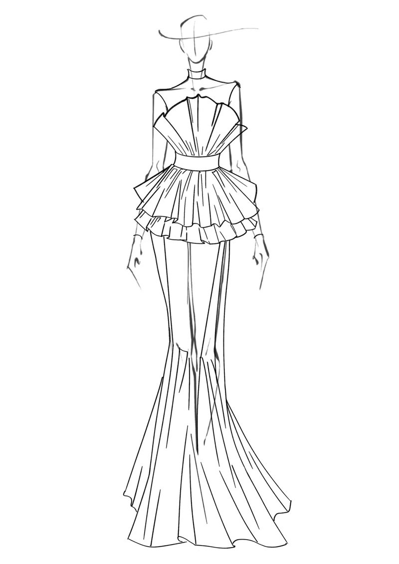 tranh tô màu váy dạ hội 23