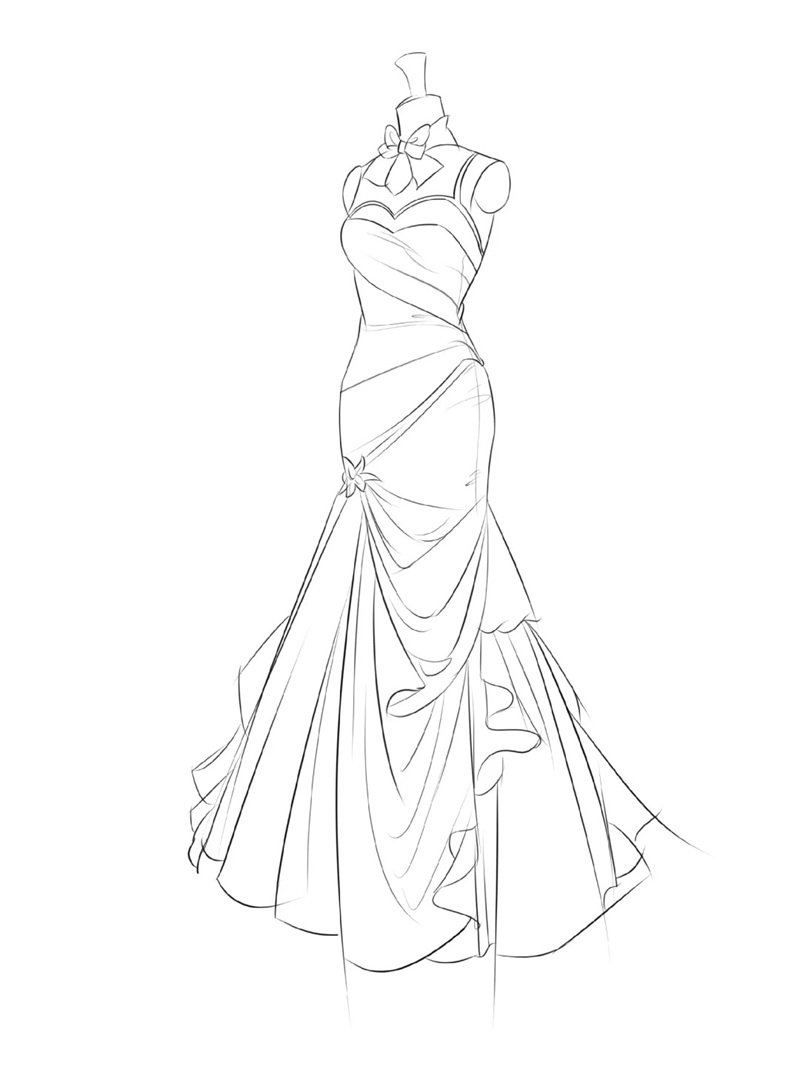 tranh tô màu váy dạ hội 31