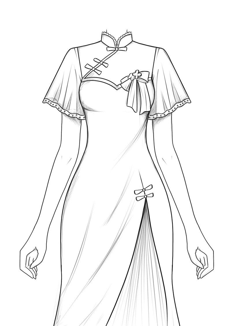 tranh tô màu váy dạ hội 33